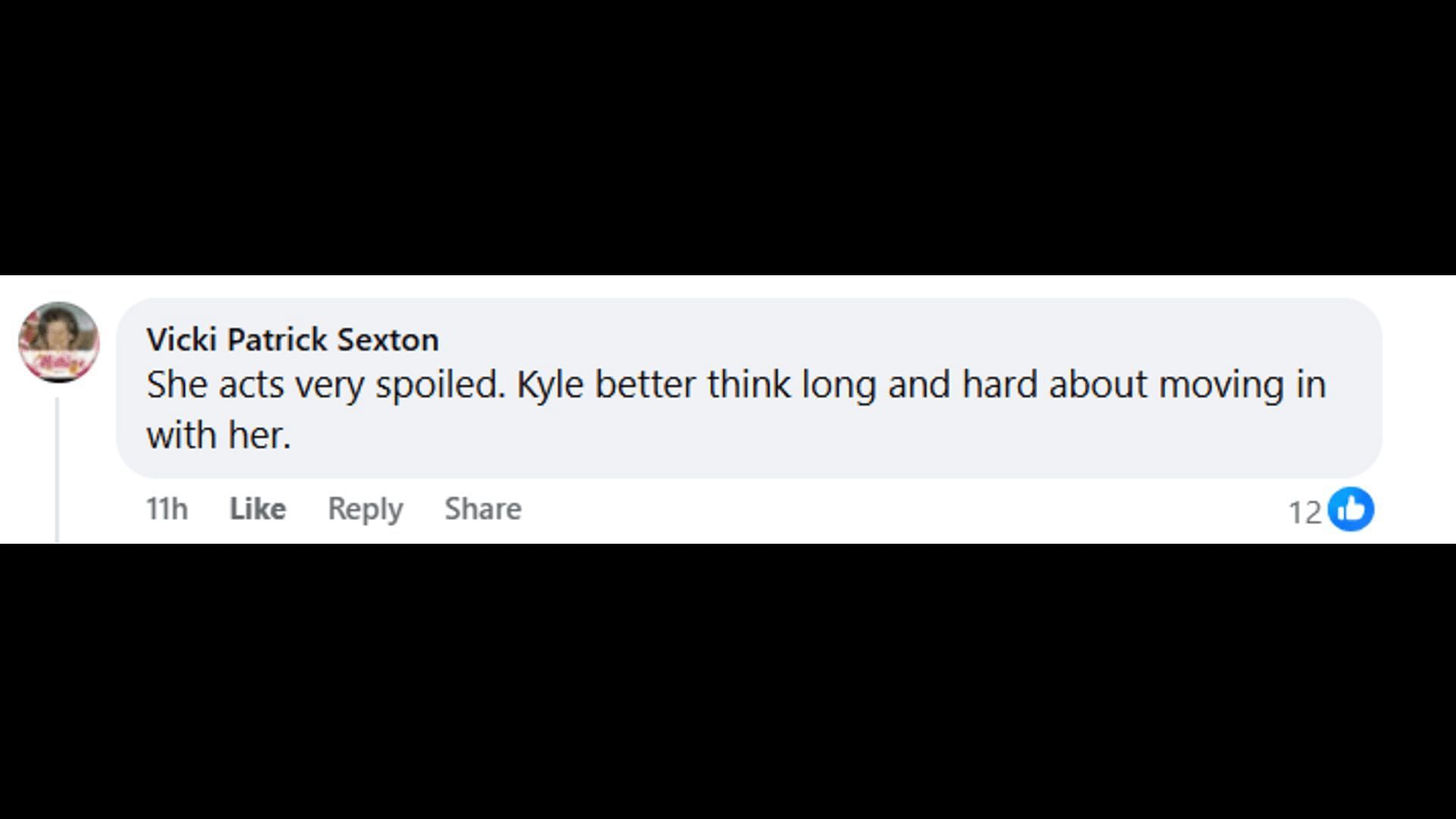 A post made by a fan, saying that Claire acted like a spoiled person (Image via Facebook/The Young and the Restless)